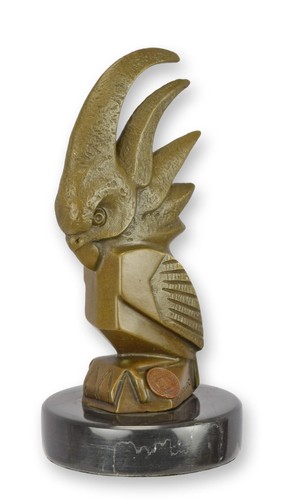 Scultura bronzo cacatua - bronzo,