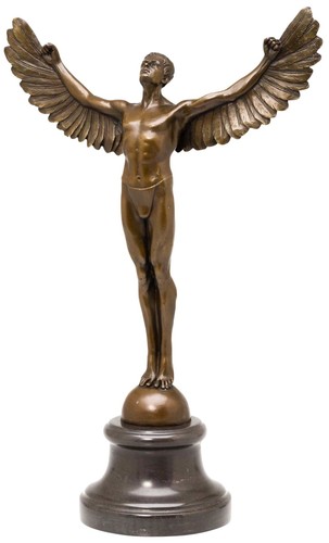 Statua bronzo icaro uomo - statua,