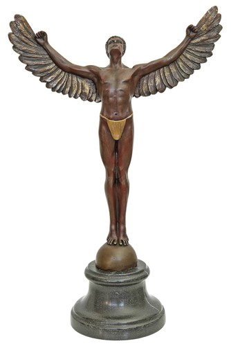 Statua scultura bronzo - scultura, in
