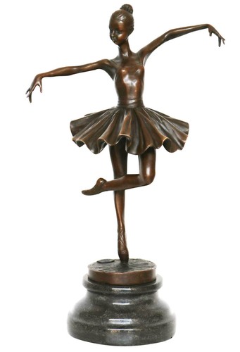 Scultura bronzo ballerina - bronzo,