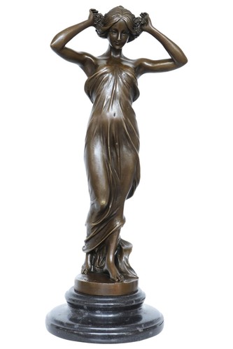 Scultura bronzo ninfa - scultura,