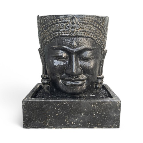 Fontana testa khmer cascata - fontana,